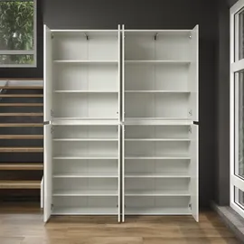 Home Affaire Novara Garderobenschrank 148x34x191 weiß