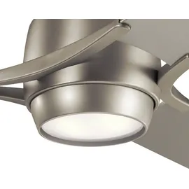 Elstead Lighting Zeus 152 cm Deckenventilator Silber