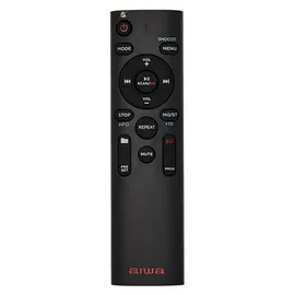 Aiwa BBTU-500DAB/RD DAB+ tragbares CD-Radio mit Farbdisplay, 6,1 cm (2,4 Zoll), Bluetooth 5.0, USB, CD/CDR/RW/MP3, Dab+, Farbe: Rot