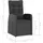 vidaXL Polyrattan Garten-Essgruppe 9-tlg. schwarz inkl. Auflagen 3059342