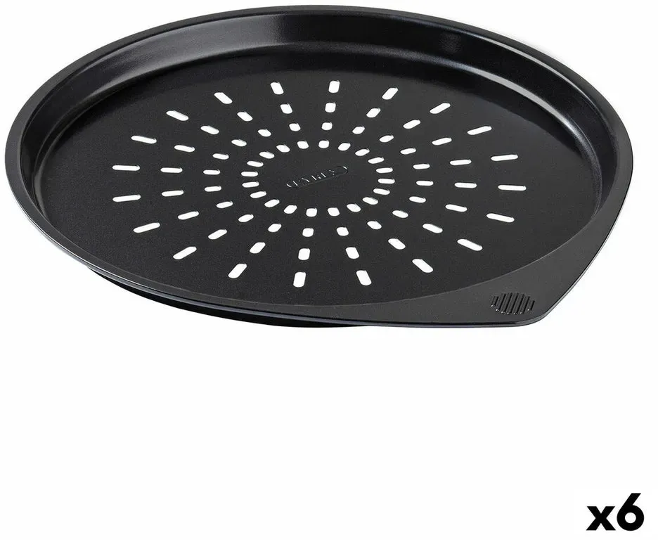 Pizzablech Pyrex Magic Schwarz Metall Ø 30 cm (6 Stück)