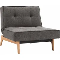 Innovation Living Sessel Splitback Eik Eiche Stoff Dark Grey