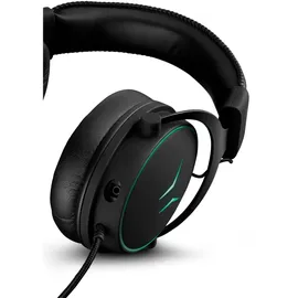Medion ERAZER Mage P20 Gaming Headset (240cm Kabel, Over Ear, flexibles & abnehmbares Mikrofon, RGB Beleuchtung, 3,5mm Audio, USB, ES9260Q Soundchip,
