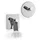 Zack DUPLO Handtuchhaken Edelstahl Silber/Weiß 40072