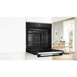 Bosch Einbau-Backofen-Set, HBA271BB3 + HEZ538000 + PIF63KHC1E, Einbau-Backofen, Induktionskochfeld, Clip-Auszug HBDPAL763