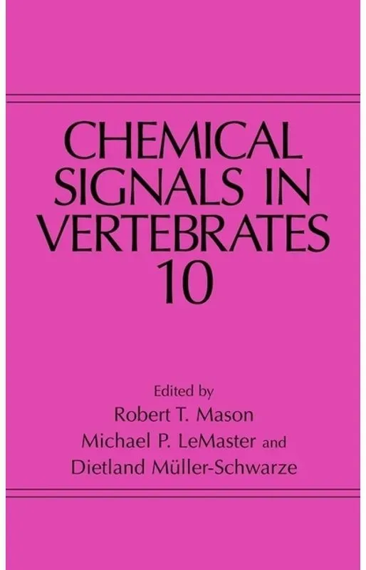 Chemical Signals In Vertebrates 10  Kartoniert (TB)