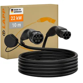 Lapp STANDARD Mode 3, schwarz, Ladekabel E-Auto, 22 kW, Kabellänge: 10 m