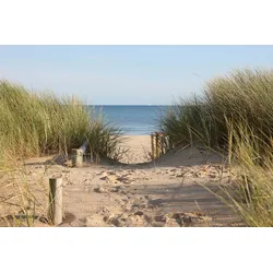 Fototapete PAPERMOON "Strand", bunt, B:5,00m L:2,80m, Vlies, Tapeten