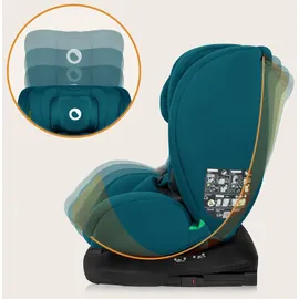 lionelo Bastiaan i-Size Kindersitz ab Geburt 0-36 kg Isofix Top Tether 360 Grad drehbar Rückwärts Vorwärts Seitenschutz 5-Punkt-Sicherheitsgurte Dri-Seat (Blau Indigo)