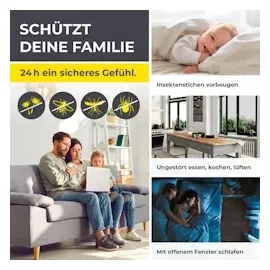 EasyMaxx Moskitonetz Mit Pollenschutz mit Magnetbefestigung fürs Fenster | 150 x 130 cm & [grau]