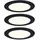 Paulmann LED Möbeleinbauleuchten 3er-Set 65mm 3x2,5W 3x180lm 230/12V 3000K Schwarz matt