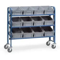 Montagewagen 2884, 3 neigbare Ebenen, Tragkraft 250kg - blau