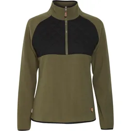 Oxmo OXMalita Damen, Fleecejacke, L, Dusty olive), (180515) | Gr.: