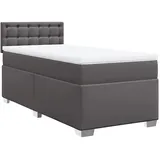 vidaXL Boxspringbett 80 x 200 cm Grau