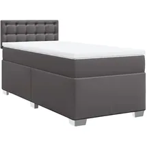 vidaXL Boxspringbett 80 x 200 cm Grau