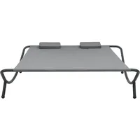 vidaXL Doppelliege 200 x 173 x 45 cm anthrazit