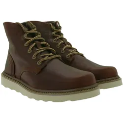 CATERPILLAR Chronicle Herren Echtleder-Schuhe Winter-Schuhe Schnür-Schuhe Herbst-Boots  P724972 Braun - 43