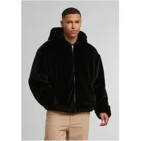 URBAN CLASSICS Full Zip Faux Fur Hoodie Herren Pufferjacken