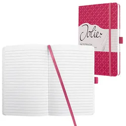 SIGEL Notizbuch Jolie® ca. DIN A5 liniert, fuchsia pink Hardcover 174 Seiten