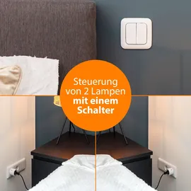 smartwares Schalterset kabellos 2er Taster mit 2 Zwischenstecker
