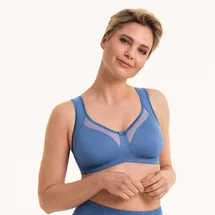 Anita SINCE 1886 Clara - Komfort BH ohne Bügel, (100C Blue heaven), - 100C