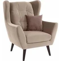 Andas Ohrensessel »Hemmink, Sessel, Loungesessel« mit Knopfheftung andas