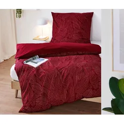 Tchibo - Premium-Baumwoll-Bettwäsche - bordeaux