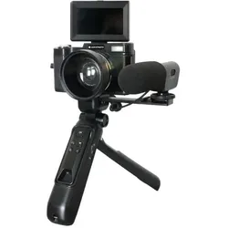 Realishot VLG-4K Digital Vlogging Kamera-Set 48 MP   (Schwarz)