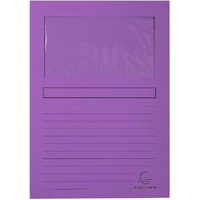 Exacompta 50101E Packung mit 100 Fenstermappen Forever,