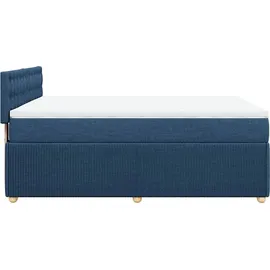 vidaXL Boxspringbett 140 x 200 cm Blau