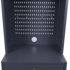 Mendler Highboard HWC-P99 Hochschrank Küchenschrank 182 x 54 x 40 cm Anthrazit