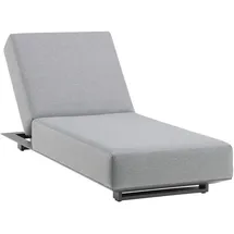 AMATIO Gartenliege 200 x 31 x 75 cm Grau