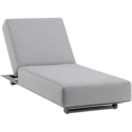 AMATIO Gartenliege 200 x 31 x 75 cm Grau
