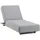 AMATIO Gartenliege 200 x 31 x 75 cm Grau