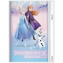 ROTH Hausaufgabenheft Disney Frozen für clevere Faule liniert DIN A5 ohne Rand, 104 Blatt, 1 St.