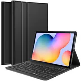 Cazy QWERTZ Bluetooth Keyboard hoes voor Samsung Galaxy Tab S6 Lite - zwart (DE, Galaxy Tab S6 Lite), Tablet Tastatur, Schwarz