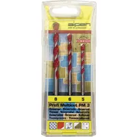 Alpen Bohrersatz Profi Multicut 3tlg.5,6,8mm rd.ALPEN