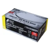 NITRAS BIG BLACK WAVE Nitril Einmalhandschuhe, schwarz 2008320-L , 1 Packung = 200 Stück, Größe L