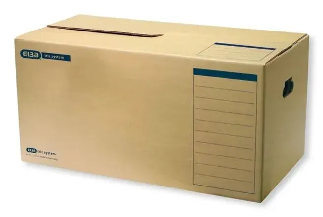 Elba 100421124 Dateiablagebox Karton Hellbraun