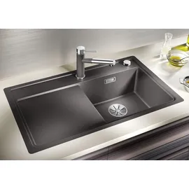 Blanco Zenar 45 S-F rechts Flächenbündig silgranit anthrazit Handbetätigung 848 x 498 mm