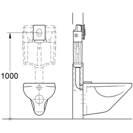 Grohe Skate Air WC-Abdeckplatte 156x197mm, alpinweiß (38505SH0)