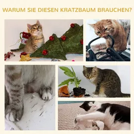 PawHut Kratzbaum 92 cm dunkelgrau