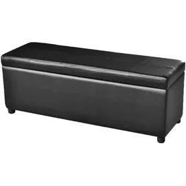 vidaXL Truhenbank Holz Schwarz 118 x 40 x 48 cm