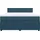 vidaXL Boxspringbett mit Matratze Blau 180x200 cm Samt