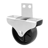 WAGNER Design Möbelrolle/Bettkastenrolle Ø 50 mm, Stahl verzinkt, schwarz, Tragkraft 50 kg - 01065701