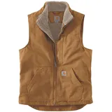 CARHARTT Washed Duck Lined Mock Neck VEST Carhartt® Brown - L