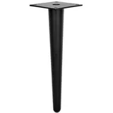 Prima-Online Möbelfuß Metallfüße gerade Möbelfüße Schrankfuß Sofafuß H: 10-23cm Schwarz 23 cm