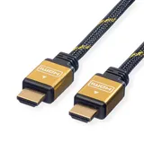 ROLINE GOLD HDMI High Speed Kabel mit Ethernet, Retail Blister, 2 m