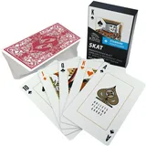 Bullets Playing Cards, Skat Kartendeck (Französisches Blatt), Plastik, 2 Eckzeichen, Standardindex, 57 x 88mm