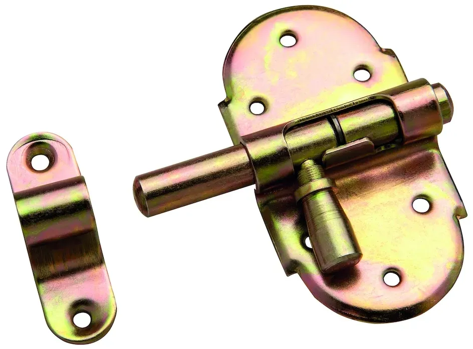 DENI® Grendelriegel,mit Schlaufe,gerade chromatiert